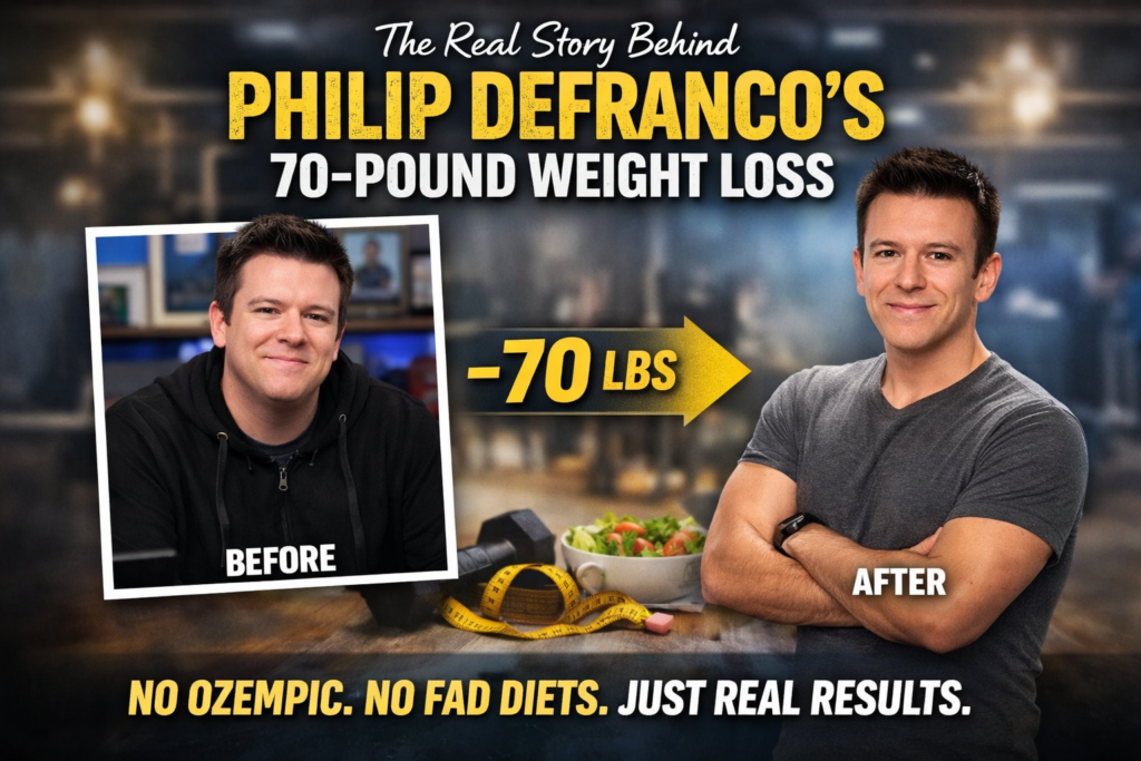 Philip DeFranco's incredible weight loss journey - before and after 