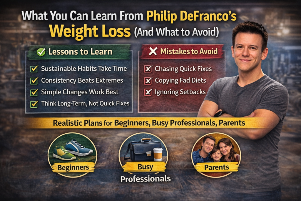 Philip DeFrancos weight loss journey-Practical Lessons, Common Pitfalls, realistic Plans