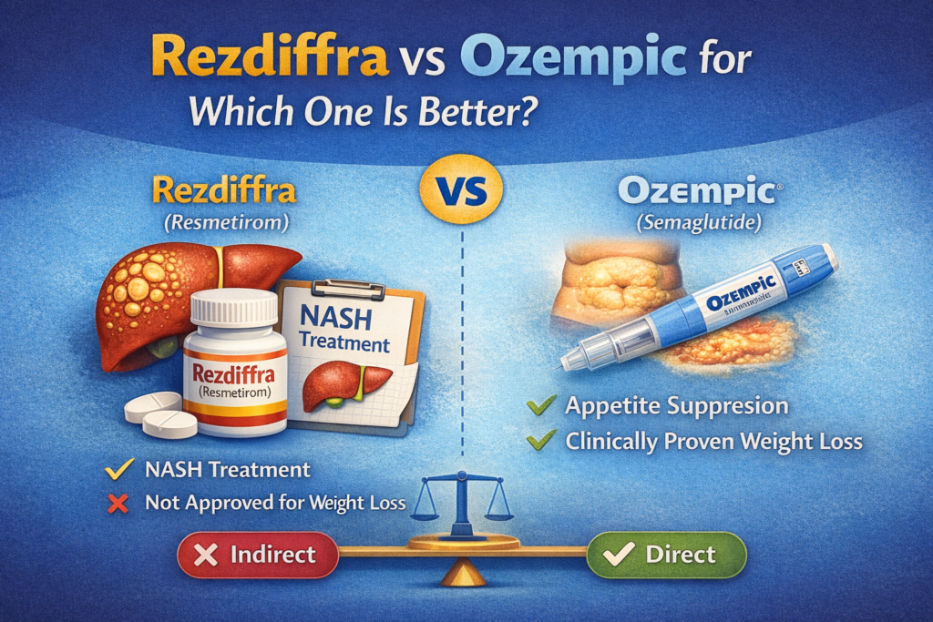 Rezdiffra vs Ozempic for weight loss